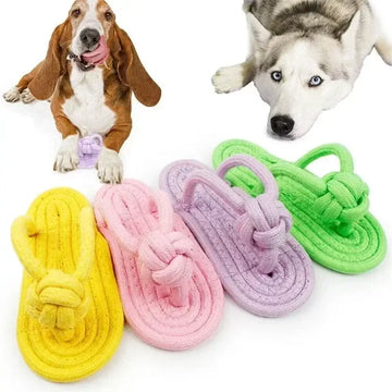 Dog Chewing Toy – Cotton Slipper Rope Toy